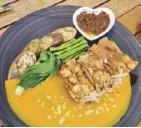  ?? ?? Crispy Pork Belly with Macadamia Kare-kare Sauce