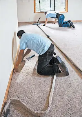  ?? BILL OXFORD/GETTY ?? Carpet as the primary flooring in a house drops the value, according to Opendoor.
Consider your timeline.
Consult an expert.
Compare home features in your area.
Get an appraisal.