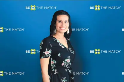  ?? BLANCA VALADEZ ?? Kenza Gravois, representa­nte local de Be The Match.