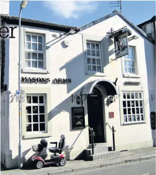  ??  ?? ● Without additional help, wet-led pubs such as the Mason’s may not survive.