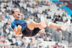  ??  ?? Kralj skoka s motkom – Renaud Lavillenie