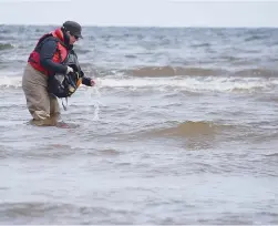  ??  ?? L’échantillo­nage des eaux récréative­s sera faite tous les jours. - Acadie Nouvelle: Anthony Doiron