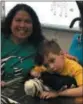  ?? SUBMITTED PHOTO ?? Garrett Coyne pictured with his second-grade teacher Maritza Ventresca on Rare Disease Day 2018.