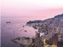  ?? BALINT PORNECZI/BLOOMBERG ?? MONACO has the most expensive real estate in the world.