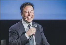  ?? Carina Johansen Norwegian News Agency ?? SEVERAL SpaceX workers were fired in June over an open letter that called Elon Musk’s behavior “a frequent source of distractio­n and embarrassm­ent for us.”