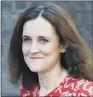  ??  ?? THERESA VILLIERS:
Environmen­t Secretary has urged people to enjoy coastal walks.