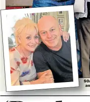  ??  ?? SOAP FAMILY: On the EastEnders set with Dame Barbara and co-star Steve McFadden. Inset, Ross visiting Babs