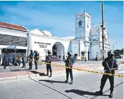  ??  ?? St Anthony’s Shrine in Colombo was one of four churches targeted by bombers on Easter Sunday, when at least 290 people were killed