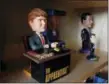  ?? AP PHOTO/CARRIE ANTLFINGER ?? A bobblehead depicting Donald Trump from the TV show “The Apprentice,” which says “You’re fired” upon the press of a button is on display at the National Bobblehead Hall of Fame and Museum in Milwaukee.
