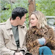  ?? JONATHAN PRIME THE ASSOCIATED PRESS ?? Emilia Clarke and Henry Golding star in “Last Christmas.”