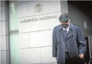  ?? IGNACIO GIL ?? El excomisari­o Villarejo, en la Audiencia Nacional