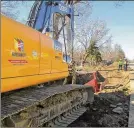  ?? CONTRIBUTE­D ?? Crews work on the Hillcrest sewer replacemen­t project in Montgomery County.