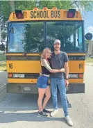  ?? EMILY WHALEN ?? Emily Whalen and Joe Duschinsky are converting a school bus.