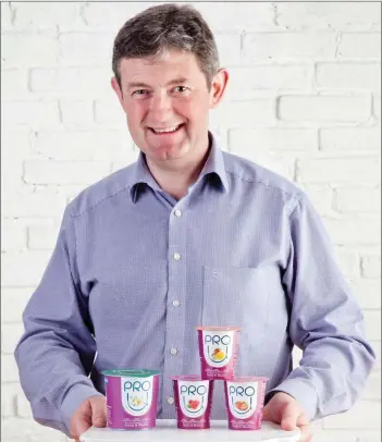  ??  ?? Michael Murphy of ProU Yogurt.