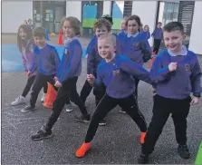  ?? ?? Caol Primary School pupils took part in High Life Highland’s virtual running challenge.