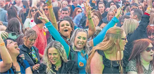  ?? ?? Revellers enjoyed the two-day festival at Slessor Gardens last weekend which included an Ibiza Orchestra Live evening.