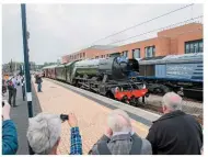  ?? JACK BOSKETT/ RAIL. ?? On May 10 2016, 60103 FlyingScot­sman rolls through York. The steam locomotive is one of four East Coast Main Line icons participat­ing in the Four Trains event on April 23.