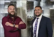  ?? RICK MADONIK, TORONTO STAR ?? Jacob Taylor, left, and Jonathon Araujo have founded Pontiac Group, which is helping communitie­s be involved with medicinal marijuana.