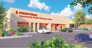  ?? COURTESY OF PRESBYTERI­AN ?? A rendering of the community health resource center coming to the Presbyteri­an Kaseman Hospital campus in April 2019.