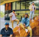  ?? PHOTO COURTESY OF BIBICHE LATIFAH ?? The Comeup Collective podcast creators, from left, Mekhi Jones, Sheck Mulbah, Mamadou Diallo and Garry Archbold, pose for a photo at Stanford.