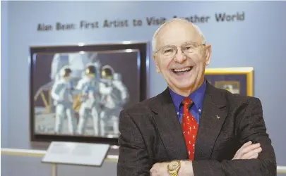  ?? AP FILE PHOTO ?? SPACE TRAVELER: Alan Bean, the fourth man to walk on the moon, died yesterday at age 86.