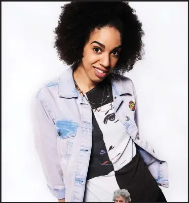  ??  ?? Pearl Mackie makes her debut as assistant to Peter Capaldi’s Doctor Who tonight