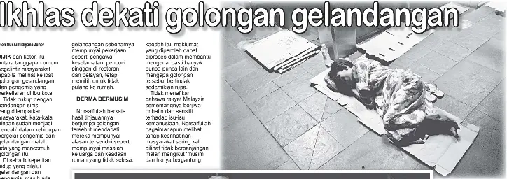 Ikhlas Dekati Golongan Gelandangan Pressreader