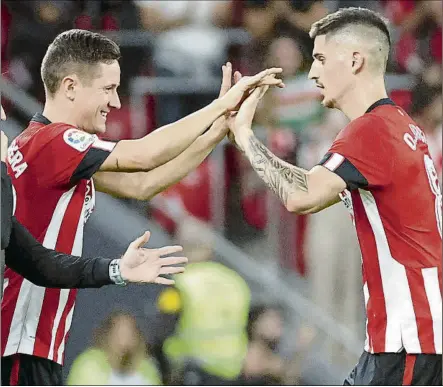  ?? FOTO: EFE ?? Ander Herrera sustituyó a Sancet en el minuto 65 del partido ante el Rayo jugado el sábado en San Mamés