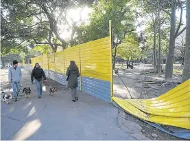  ?? / G ADAMI ?? Parque Las Heras. La obra arrancó, pero la frenó la Justicia.