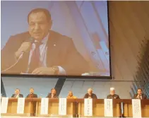  ??  ?? KAICIID Secretary-General Faisal bin Abdulrahma­n bin Muammar addresses at the 30th Internatio­nal Summit on Religion in Kyoto, Japan on Saturday. (SPA)