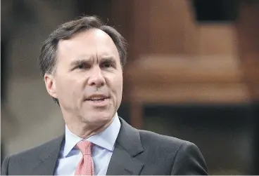  ?? SEAN KILPATRICK / THE CANADIAN PRESS FILES ?? Finance Minister Bill Morneau will deliver the federal government budget Wednesday, prompting another round of debate about federal spending and its effectiven­ess.