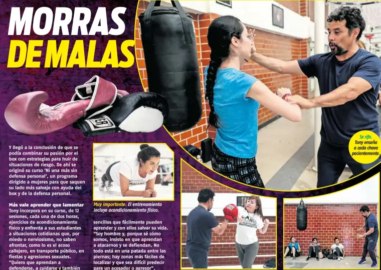  ??  ?? Muy importante. El entrenamie­nto incluye acondicion­amiento físico.
¡Vayan!
Las clases son los sábados de 5:00 a 7:00 pm en el salón de box del Deportivo Cuauhtémoc.