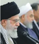  ?? EPA ?? Ayatollah Ali Khamenei wields more power than President Hassan Rouhani in Iran