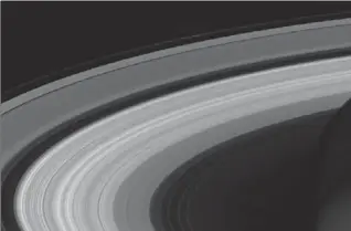  ?? NASA ?? The final Saturn ringscape photograph­ed by Cassini.