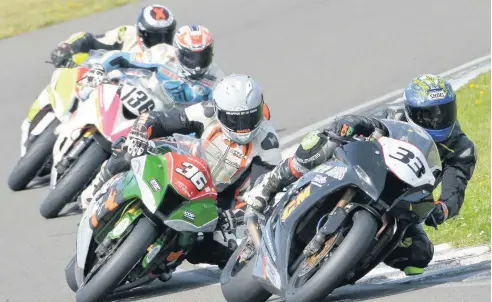 ?? Picture: Neil Lambert ?? NG Road Racing action at Anglesey Circuit