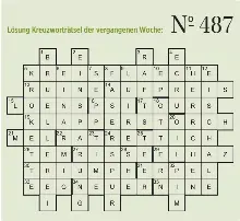 Trilliardenfaches Einer Einheit Kreuzwortratsel