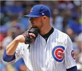  ??  ?? Cubs left- hander Jon Lester notched his first pickoff since 2015. | GETTY IMAGES