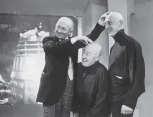  ?? ?? 0 William Hartnell, seen in 1965 with two ticklish co-stars, made his debut in Doctor Who on this day in 1963