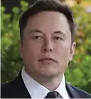  ??  ?? Jibe: Elon Musk outside court