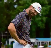  ?? LOGAN WHITTON/GETTY IMAGES ?? Billy Horschel, who fought his swing, managed a 63 and a share of the Wyndham lead.