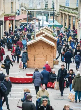  ?? Paul Gillis ?? Most of the stalls at the Bath Christmas Market will now move online