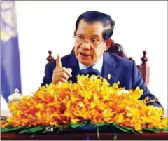  ?? HEAN RANGSEY ?? Prime Minister Hun Sen said more than 560,000 social security cards classified citizens as Levels 1 or 2 (on a scale of poverty).