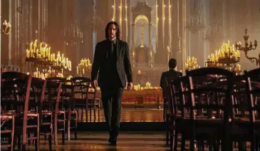  ?? Murray Close/Associated Press ?? Keanu Reeves as John Wick in a scene from “John Wick: Chapter 4.”