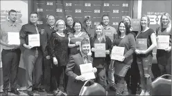  ?? Photo submitted ?? Ten Lethbridge businesses were recognized through the “Best Bar None” accreditat­ion event.