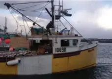  ?? FACEBOOK ?? The Miss Ally, which disappeare­d in a February 2013 storm off the coast of Nova Scotia, taking down a crew of five.