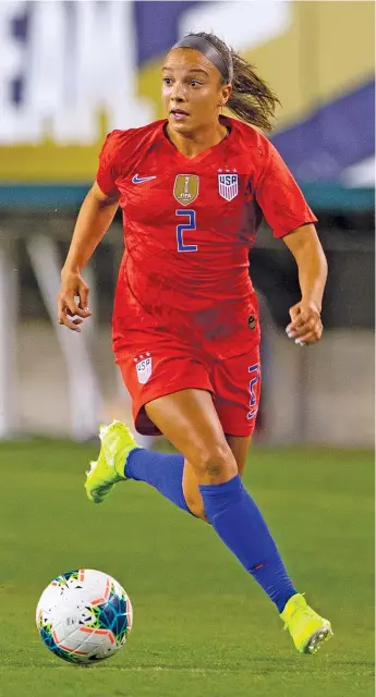  ?? MITCHELL LEFF/GETTY IMAGES ?? Mallory Pugh’s latest hurdle is a hamstring injury that’s likely to delay her Red Stars debut.