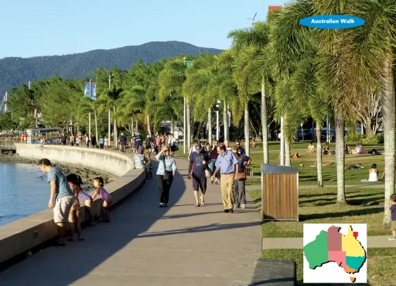  ?? Above: The Cairns Esplanade . FQG Photo ??