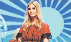  ??  ?? Advisor to the US President Ivanka Trump looks on during a panel discussion at the Global Entreprene­urship Summit at the Hyderabad convention centre (HICC) in Hyderabad on November 29. Ivanka urged India to close its yawning gender gap in the job...