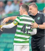  ?? ?? Callum Mcgregor and Ange Postecoglo­u have had a terrific season