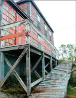  ?? NICHOLAS MERCER/THE WESTERN STAR ?? The walkway to this home has fallen after years of being beaten by the elements.